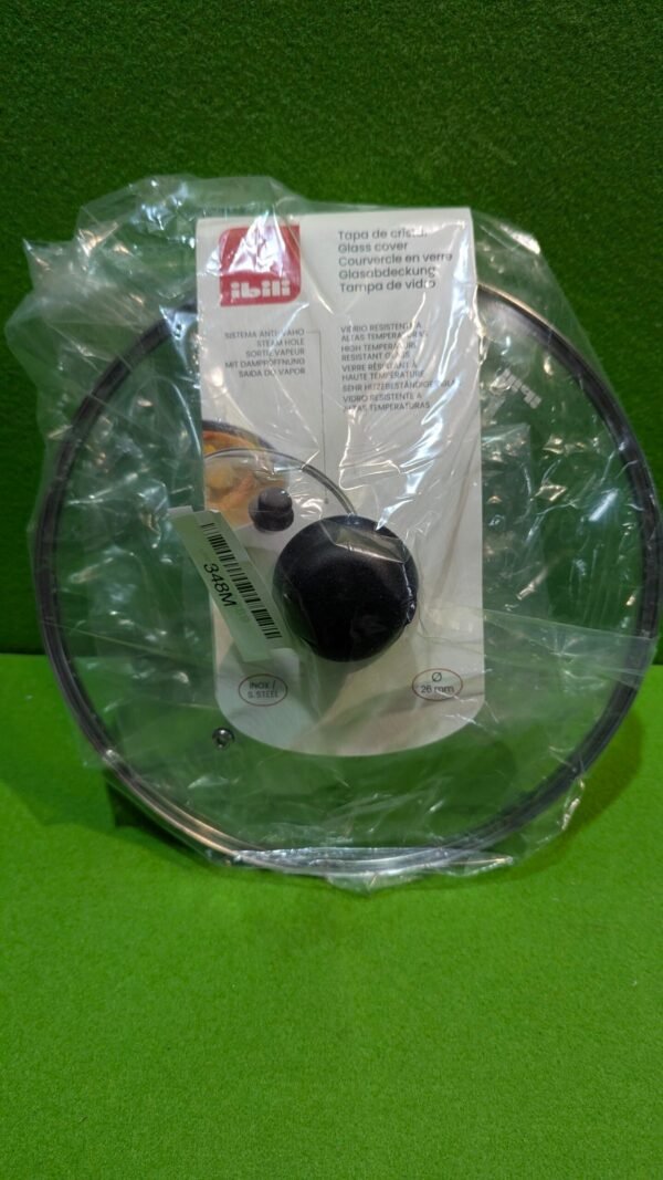 Tapa de cristal Ibili, 26 cm, empaquetada