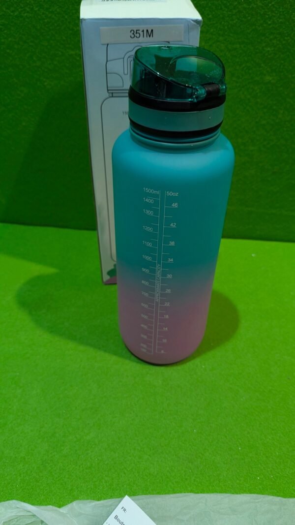 Botella Agua, 1500ML Libre de BPA, Botella Agua Gimnasio