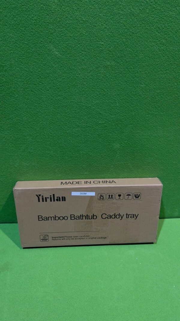Bandeja Bañera de Bambú Ajustable 44-(80 extensible) x 23,5 x 4,5 cm