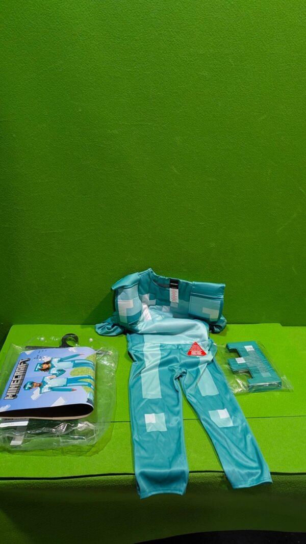 Disfraz Infantil de Armadura Diamante de Minecraft 3 a 4 años