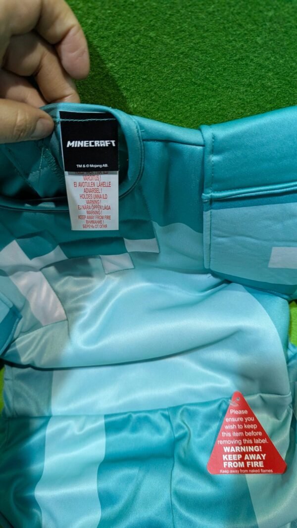 Disfraz Infantil de Armadura Diamante de Minecraft 3 a 4 años