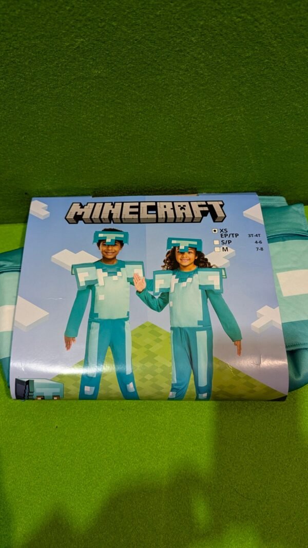 Disfraz Infantil de Armadura Diamante de Minecraft 3 a 4 años