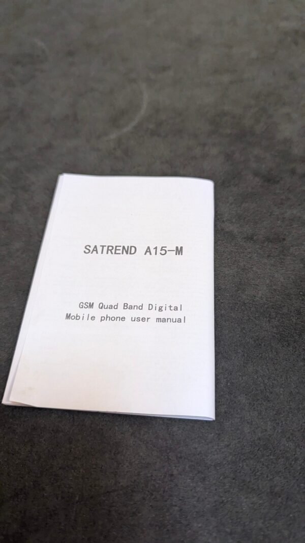 Manual del usuario móvil Satrend A15-M