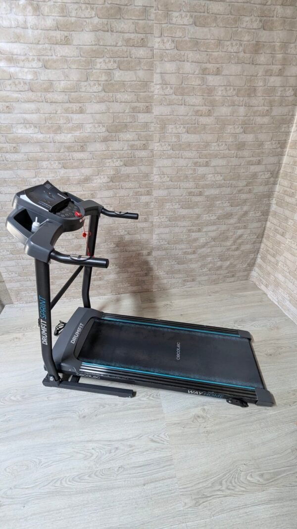 Cecotec Cinta de Correr Plegable DrumFit WayHome 1500 Sprint. 1100 W, De 1 a 15 Km/h. 12 Programas