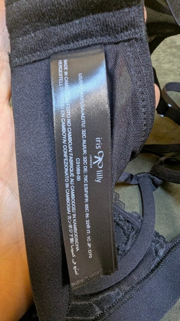 Sujetador Iris & Lilly Color Negro