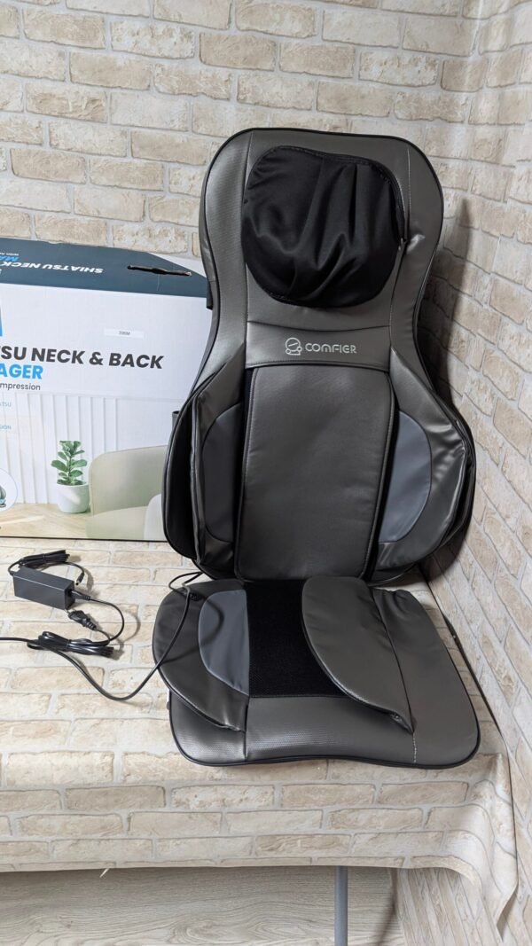 COMFIER Asiento de Masaje Shiatsu para Espalda y Cuello - Masajeador de espalda 2D / 3D