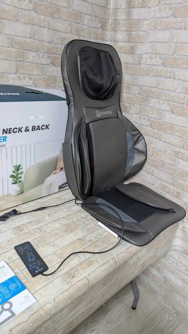 COMFIER Asiento de Masaje Shiatsu para Espalda y Cuello - Masajeador de espalda 2D / 3D