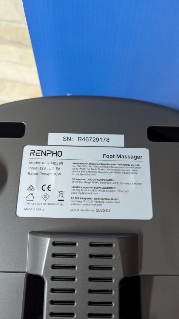 RENPHO Shiatsu Masajeador Eléctrico de Pies con Calor