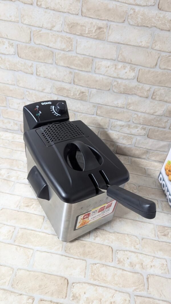 Domo Freidora de acero inoxidable DO465FR, 3000 W, 4 litros