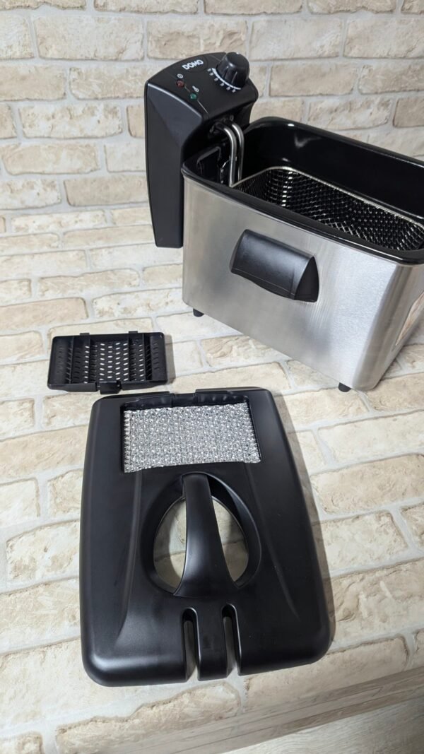 Domo Freidora de acero inoxidable DO465FR, 3000 W, 4 litros