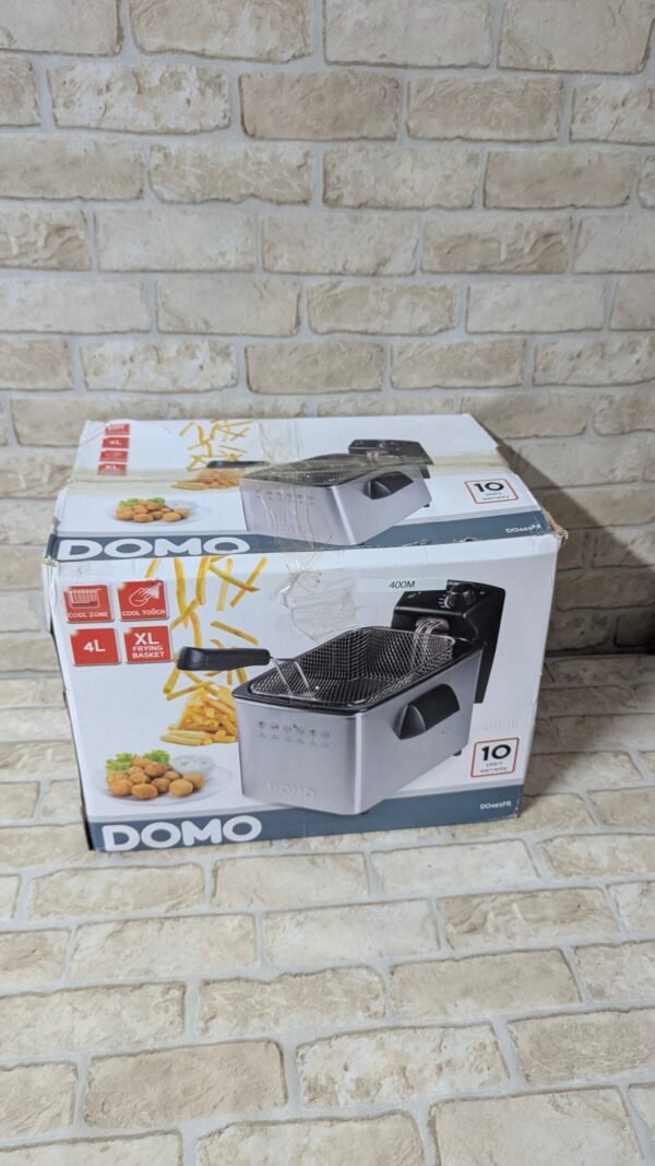 Domo Freidora de acero inoxidable DO465FR, 3000 W, 4 litros