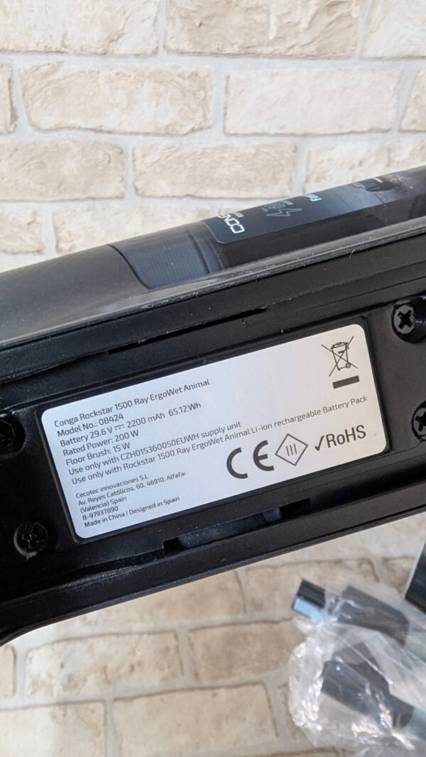 Cecotec Aspirador Escoba sin Cable Conga Rockstar 1500