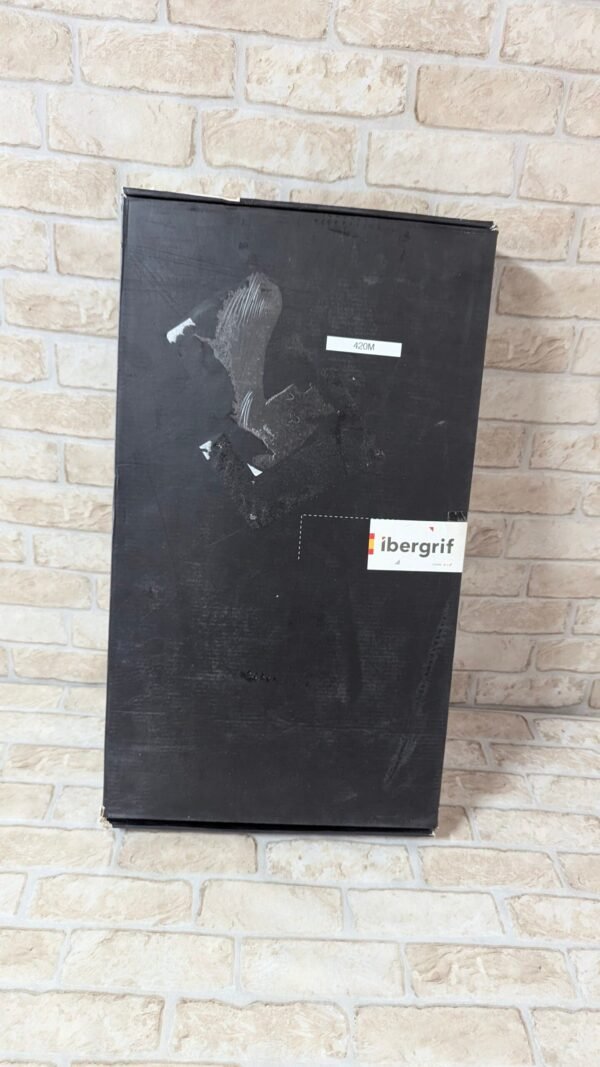 Ibergrif M14004-2 Prague – Grifo de cocina monomando con caño flexible negro y 2 funciones