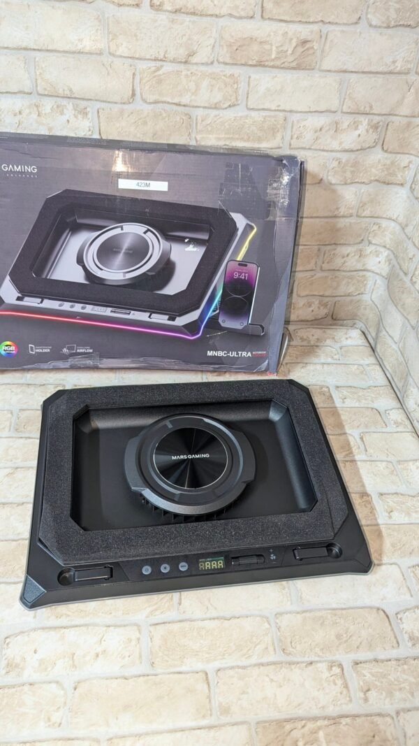 Mars Gaming MNBC-Ultra, Base Refrigeradora y Stand, Ventilador 140mm