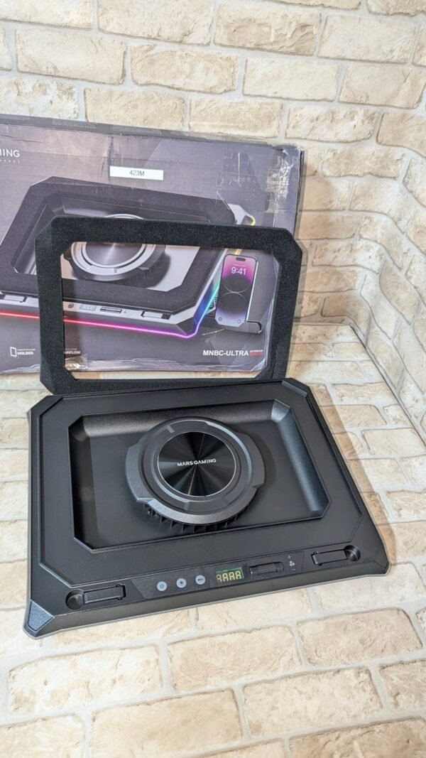 Mars Gaming MNBC-Ultra, Base Refrigeradora y Stand, Ventilador 140mm