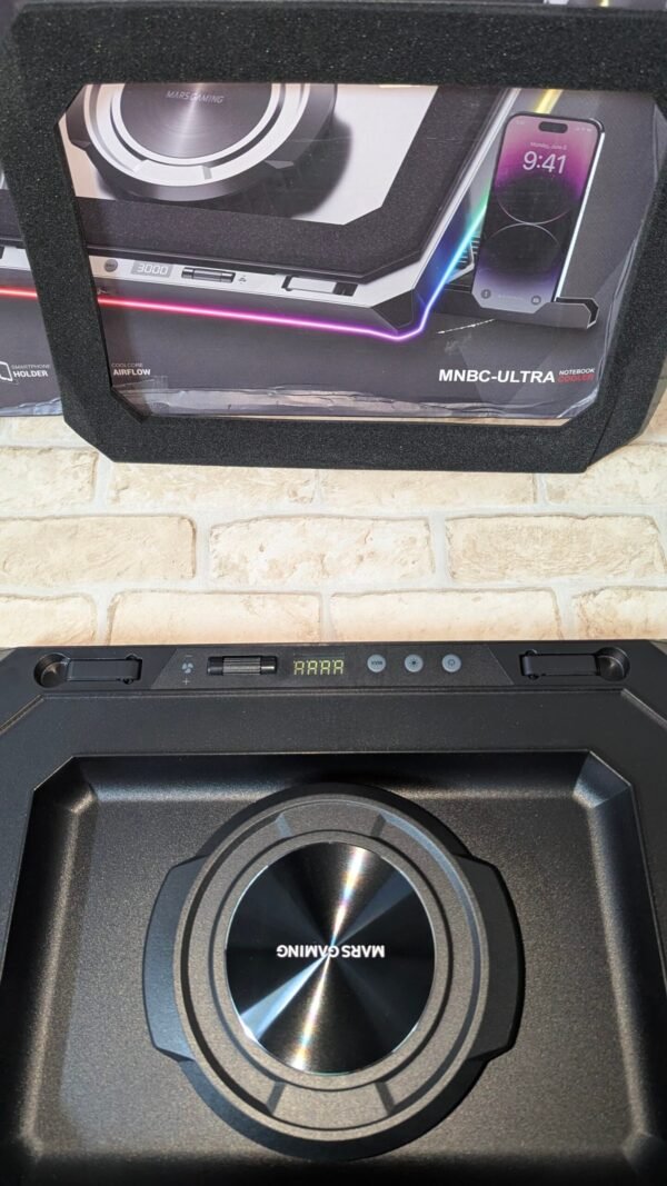 Mars Gaming MNBC-Ultra, Base Refrigeradora y Stand, Ventilador 140mm