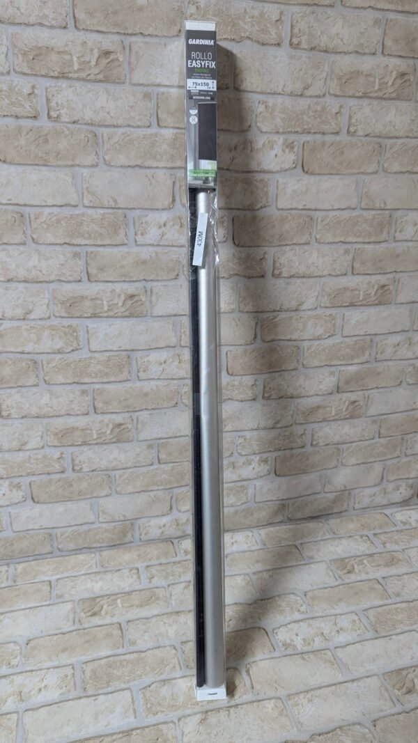 GARDINIA EASYFIX Estor enrollable con reverso térmico para enganchar o pegar Gris, 75 x 150 cm