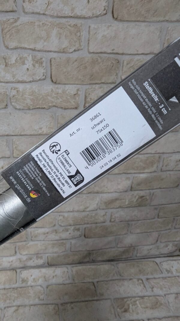 GARDINIA EASYFIX Estor enrollable con reverso térmico para enganchar o pegar Gris, 75 x 150 cm