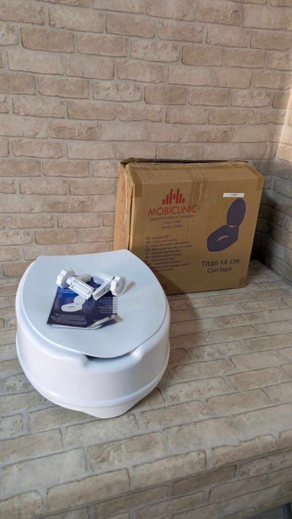 Mobiclinic®, Elevador wc para adulto, Con tapa, 14 cm