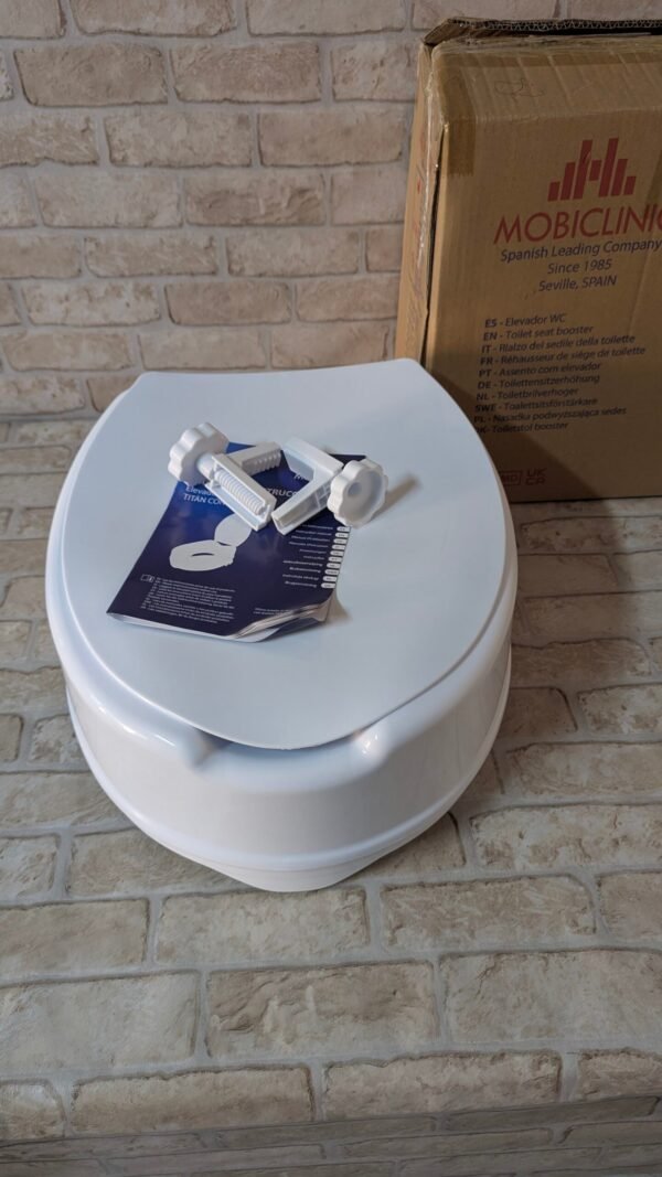 Mobiclinic®, Elevador wc para adulto, Con tapa, 14 cm