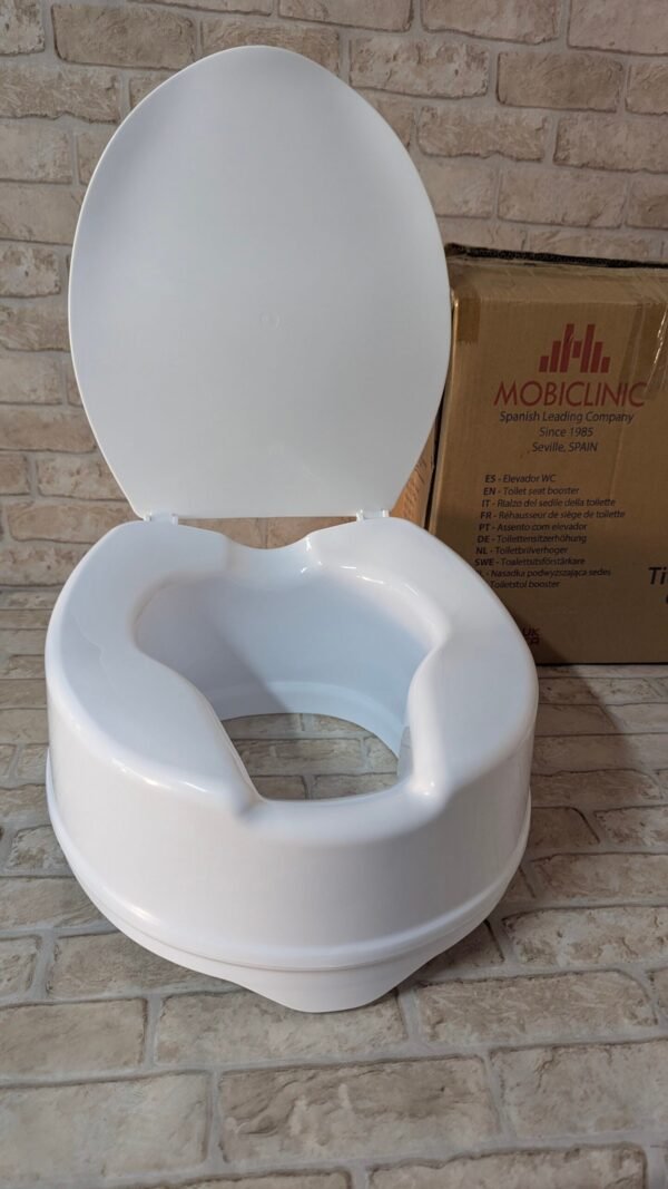 Mobiclinic®, Elevador wc para adulto, Con tapa, 14 cm
