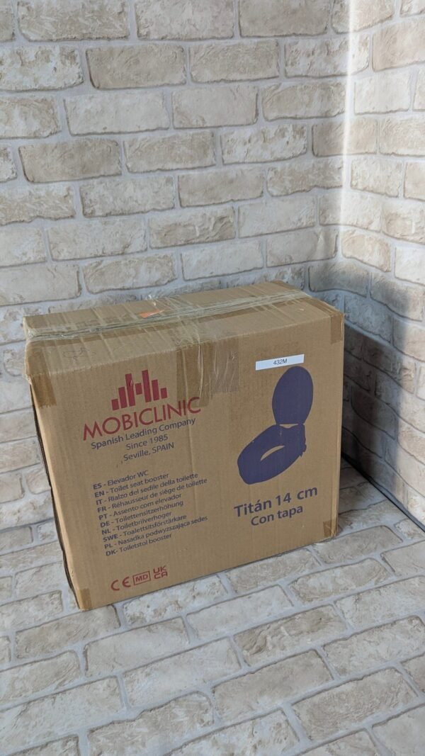 Mobiclinic®, Elevador wc para adulto, Con tapa, 14 cm