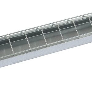 Alimentador galvanizado para gallinas 100 x 10 cm
