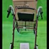 Andador de Aluminio Plegable Rojo 4 Ruedas - Andador Para Ancianos