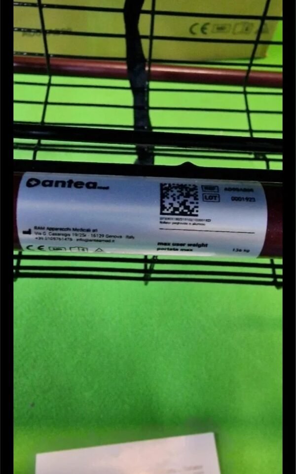 Andador de Aluminio Plegable Rojo 4 Ruedas - Andador Para Ancianos