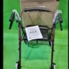 Andador de Aluminio Plegable Rojo 4 Ruedas - Andador Para Ancianos
