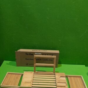 Bandeja Bañera de Bambú Ajustable 44-(80 extensible) x 23,5 x 4,5 cm