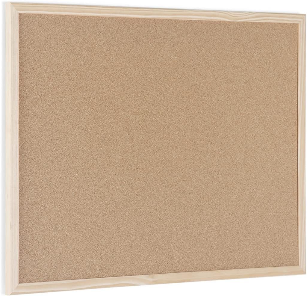 Bi-Office – Tablero de corcho con marco de madera, 60 x 45 cm