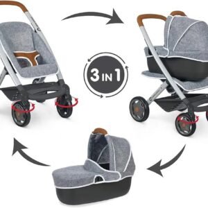 Cochecito + Cochecito Gris BEBE CONFORT - SMOBY