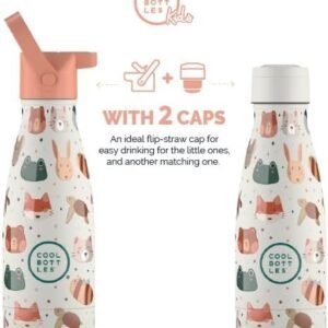 Cool Bottles - Botella Térmica Infantil - Botella de Agua de Acero Inoxidable - 260 ml