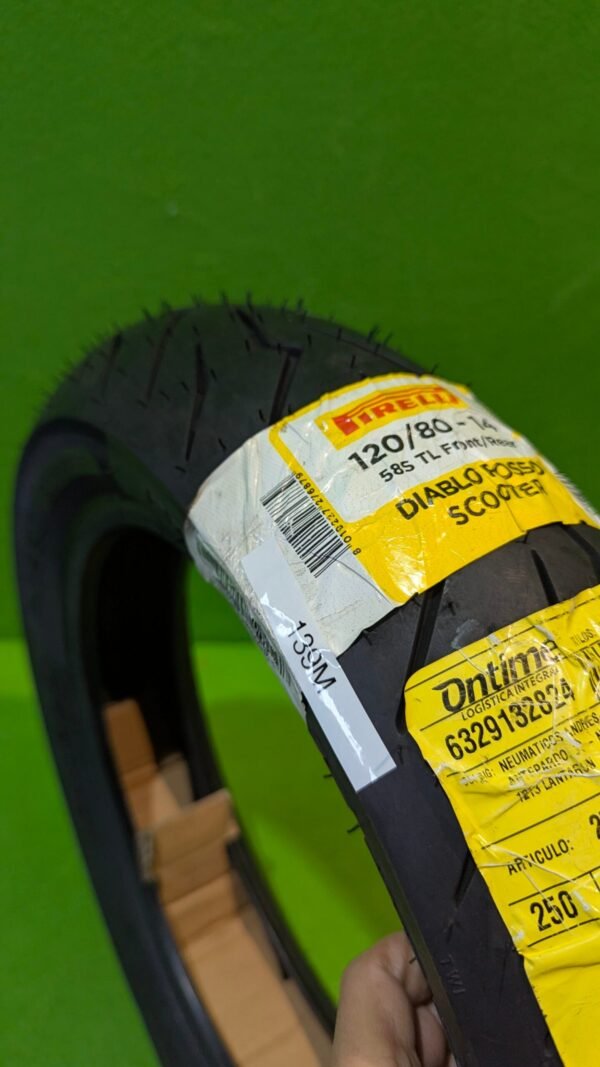 Cubierta Neumatico Scoot Diablo Rosso Scooter (F/R) 120/80-14 M/C 58S TL