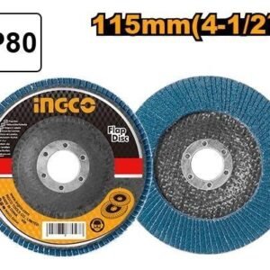 Disco de Láminas INGCO 115mm P80 - Óxido de Circonio para Acero Inoxidable
