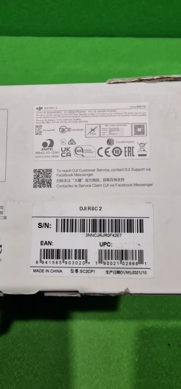 DJI RSC 2, estabilizador en tres ejes para cámaras