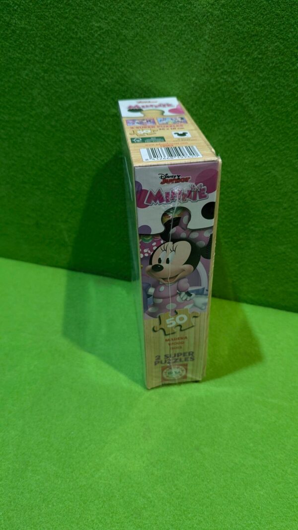 Educa - Minnie | Set de 2 Puzzles Infantiles de Madera con 50 Piezas