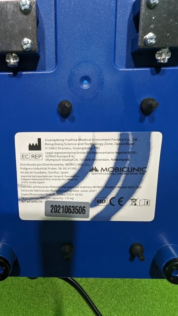 Mobiclinic, Colchón antiescaras de Aire alternante, Modelo Mobi 1