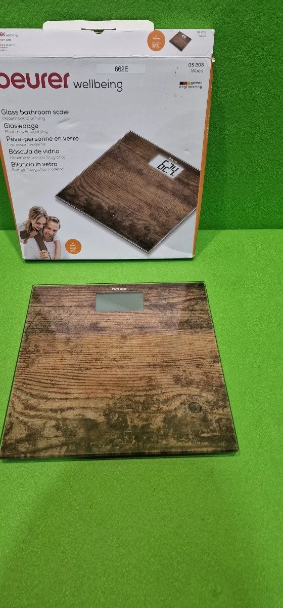 Beurer GS 203 Madera - Báscula de baño de vidrio