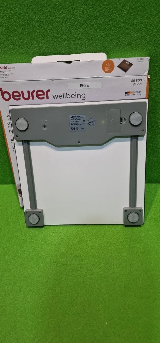 Beurer GS 203 Madera - Báscula de baño de vidrio