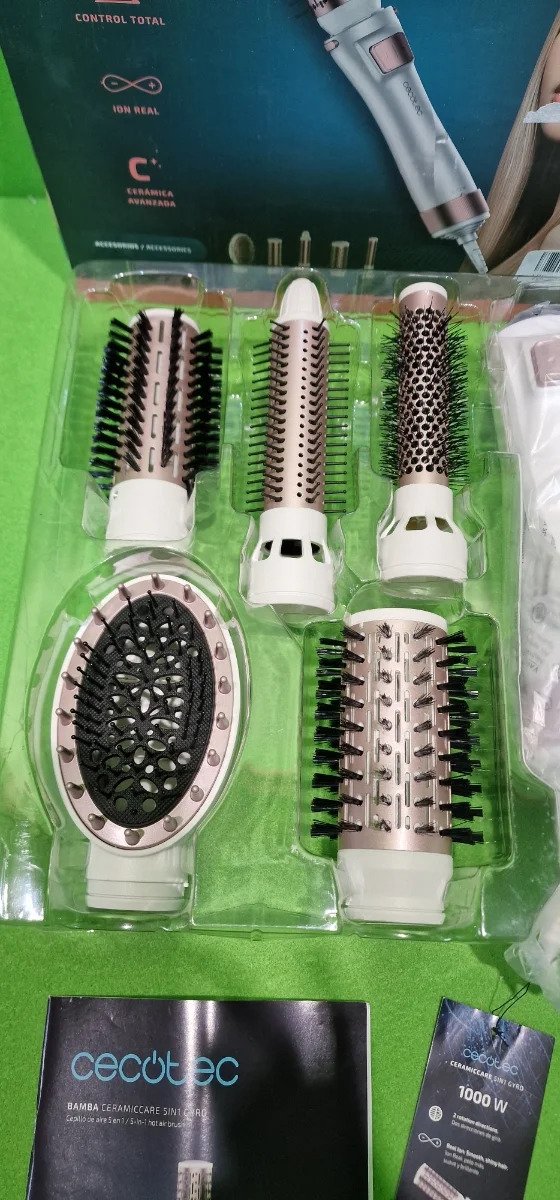 Cecotec Cepillo de Aire Bamba CeramicCare 5in1Gyro. 1000 W