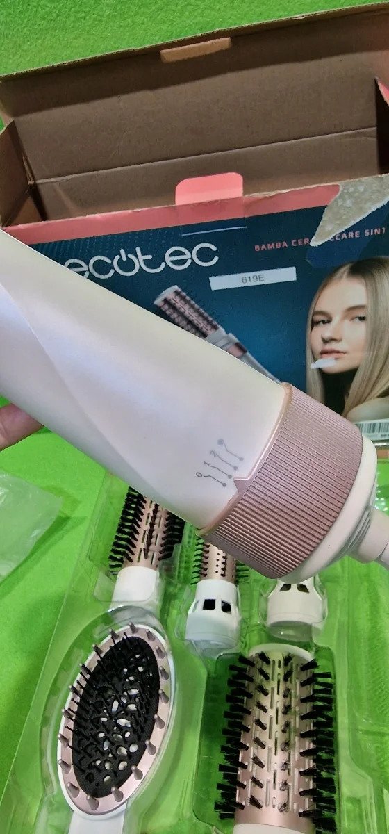 Cecotec Cepillo de Aire Bamba CeramicCare 5in1Gyro. 1000 W