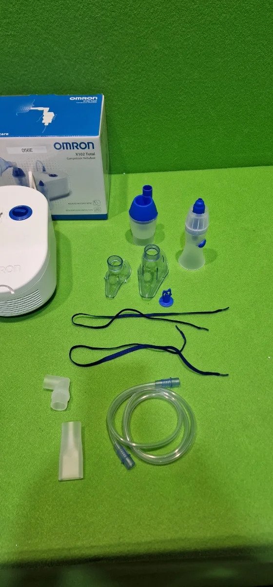 OMRON X102 Total Nebulizador para niños y adultos con lavado nasal 2 en 1