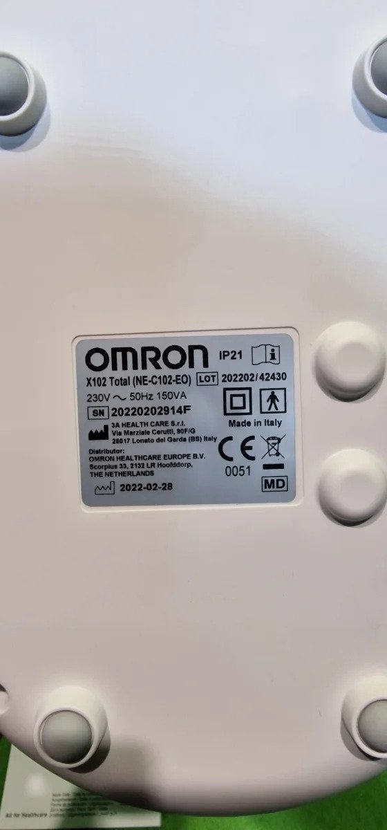 OMRON X102 Total Nebulizador para niños y adultos con lavado nasal 2 en 1