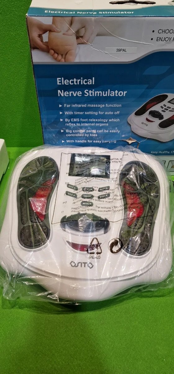 SITO Masajeador de Pies TENS+EMS Doble Estimulación Promover la Circulación de Sangre