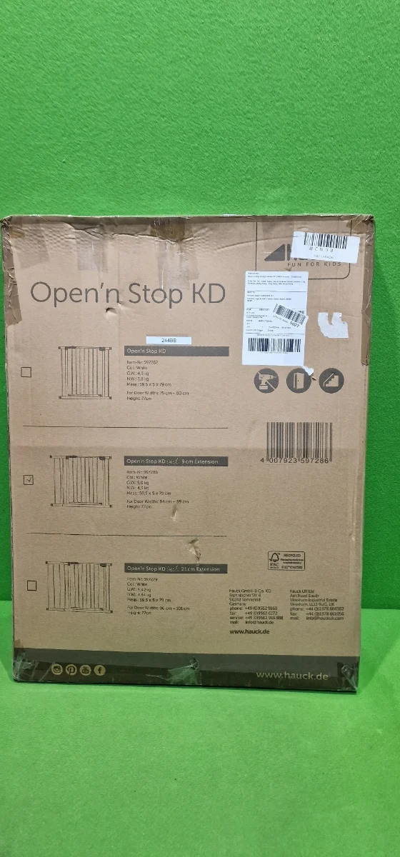 Hauck Puerta de seguridad para escalera/puerta Open N Stop