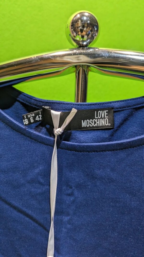 Vestido azul marino sin mangas Love Moschino