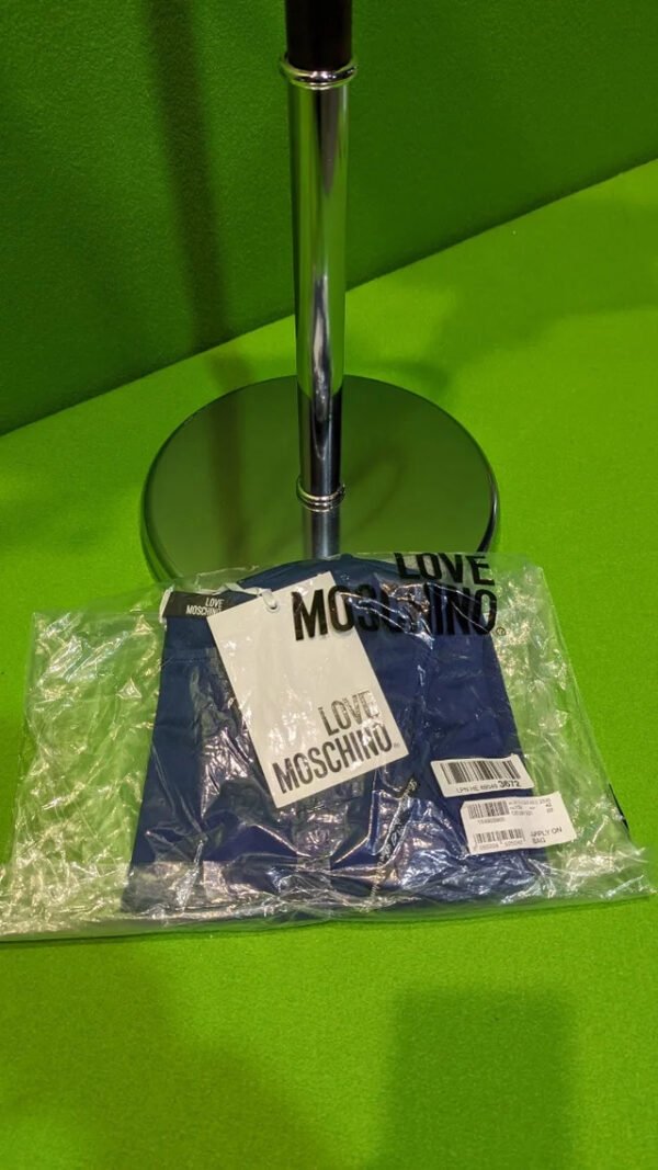 Vestido azul marino sin mangas Love Moschino