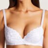 Sujetador de encaje blanco para mujer